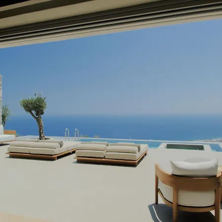 Vouno Santorini Private Willa Pýrgos